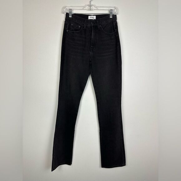 Pistola Alexa High Rise Slim Flare Slit Hem Black Jeans Women’s Sz 24 - Picture 5 of 9